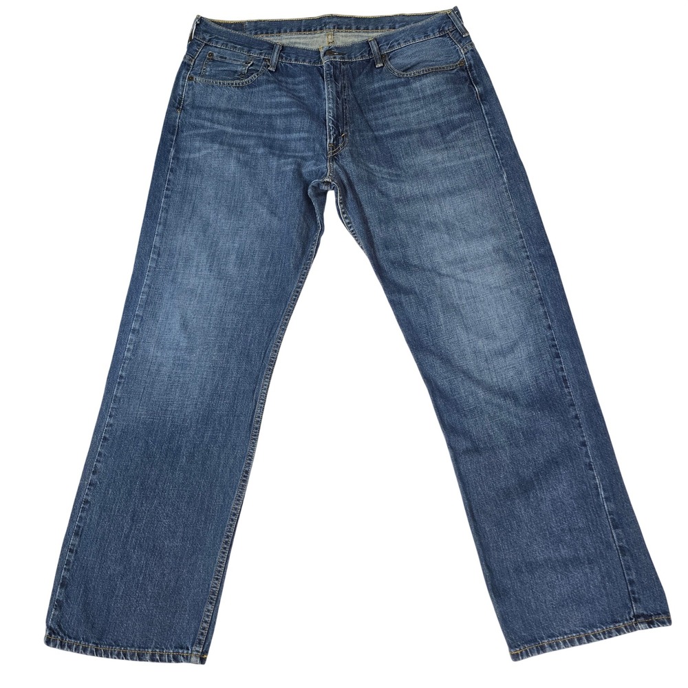 Levis 569 Loose Straight Leg Jeans Mens 38x34 Medium Wash Blue Denim 100% Cotton